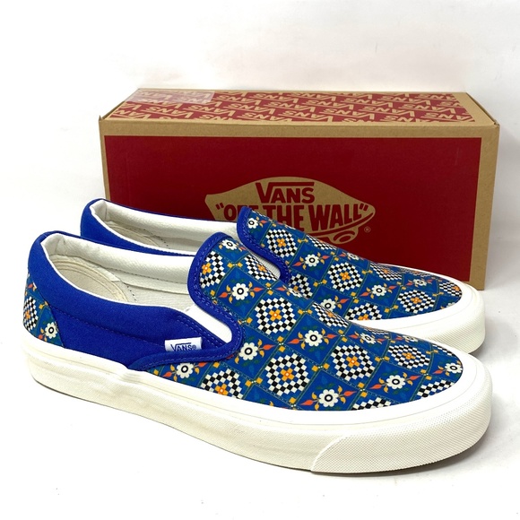 Vans Shoes - VANS Classic Slip On 98DX Low Canvas Blue Sneakers Skate Women’s VN0A5KX8B0S